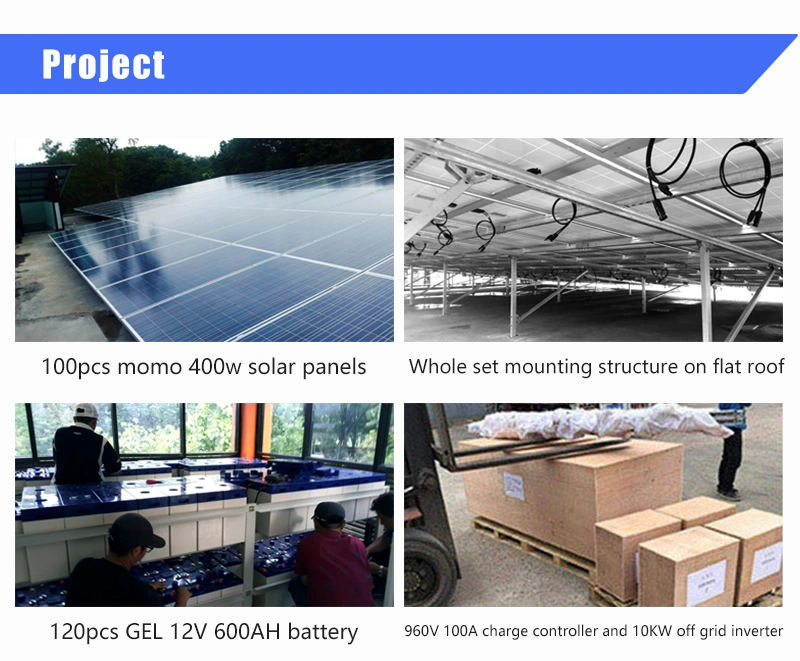 5kw 5000W PV Kit Solar System Home off Grid Complete Hybrid Solar Panels System for Home Warehouse Villa BIPV Carport