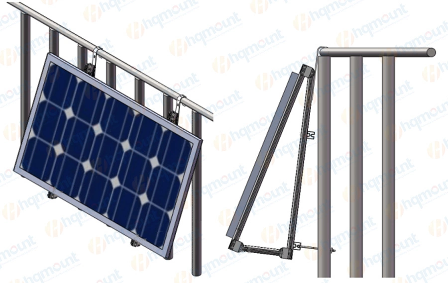 Easy Mount Adjustable Solar Balcony Mounting Bracket for Solar Panels